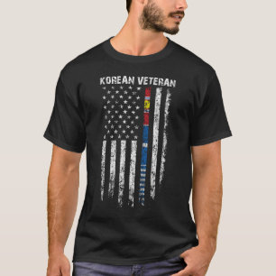 韓国退役軍人国旗Tシャツ韓国戦争獣医シャツG Tシャツ