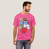 韓国音楽ポップ・アートのファン Tシャツ (正面フル)