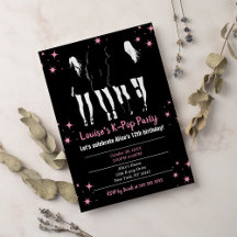 韓国音楽ポップ・アートのK-Blackピンクポップ・アートの誕生日パーティー