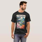 韓国風景イラスト旅行アート Tシャツ (正面フル)