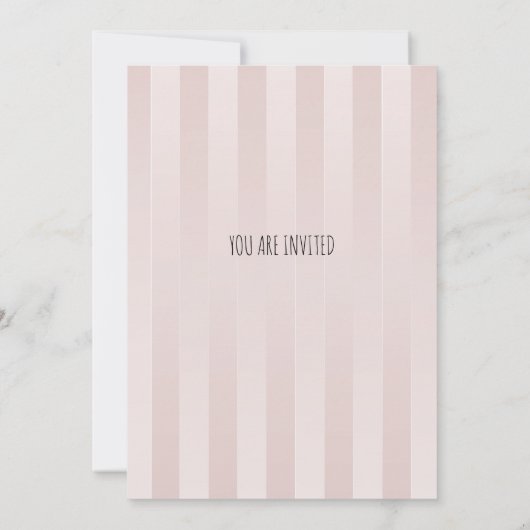 韓国風誕生日招待状 招待状 (裏面)