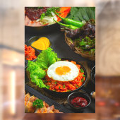 韓国食品炒め飯キムチ卵焼き ウィンドウサイン (シート2)