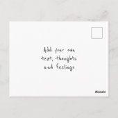 韓国70年代のシーン ポストカード (裏面)