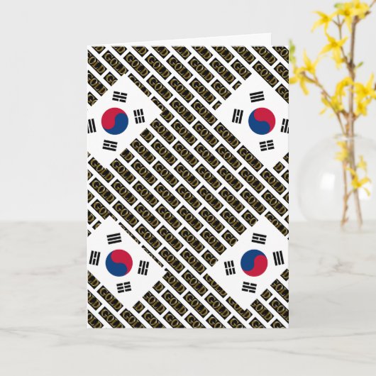 韓国 カード (黄色い花)