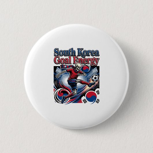 韓国 ゴール エナジー スケルトン ストライカー ネーションズ 缶バッジ (正面)