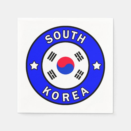 韓国 スタンダードカクテルナプキン (正面)