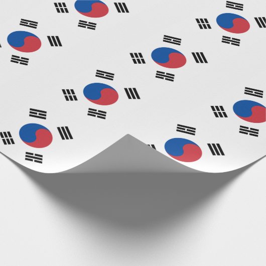 韓国 ソウル アジア 韓国旗 旅行 ラッピングペーパー (角)
