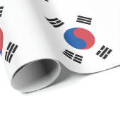 韓国 ソウル アジア 韓国旗 旅行 ラッピングペーパー (ロールコーナー)