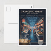 韓国 ソウル 広蔵市場 旅行 ポストカード (正面/裏面)