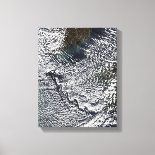 韓国・チェジュ・ドーの雲渦2 キャンバスプリント (正面)