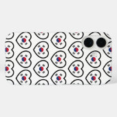 韓国 フラグ ハート Case-Mate iPhoneケース (裏面 (横))