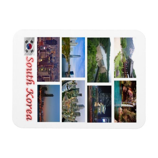 韓国 – モザイク – 磁石 (横)