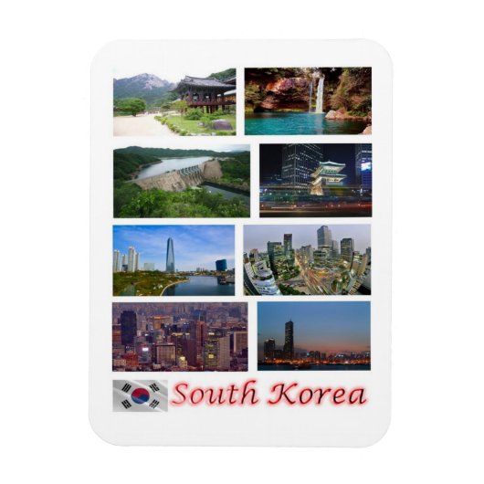 韓国 – モザイク – 磁石 (縦)