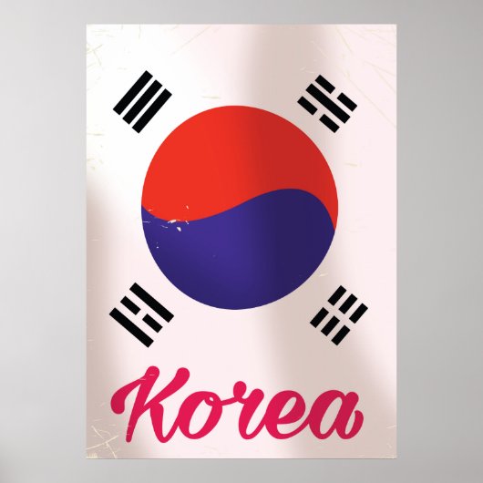 韓国 ヴィンテージ 旅行ポスター ポスター (正面)