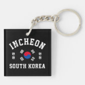 韓国 仁川 Tシャツ キーホルダー (裏面)