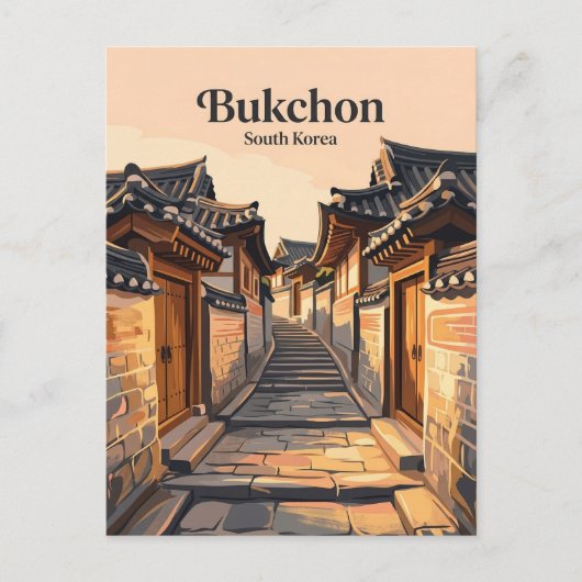 韓国 北村韓屋村 ポストカード (正面)