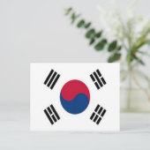 韓国 – 国旗 – ポストカード (スタンド正面)