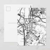 韓国・城南市の市地図 ポストカード (正面/裏面)