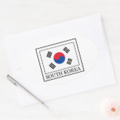 韓国 楕円形シール (封筒)