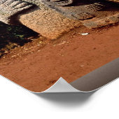 韓国・済州島の祖父像 ポスター (角)