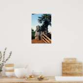 韓国・済州島の祖父像 ポスター (キッチン)