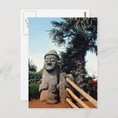 韓国・済州島の祖父像 ポストカード (正面/裏面)