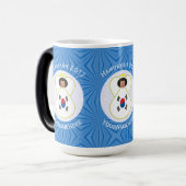 韓国(韓国)エンジェル・ハヌカーパーソナライズされた国旗 モーフィングマグカップ (正面左)