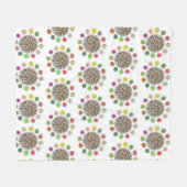 韓国BBQバーベキューローストブルゴギバンチャンフード フリースブランケット (正面(横))