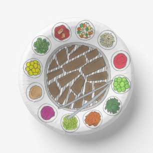 韓国BBQバーベキューローストブルゴギバンチャンフード ペーパーボウル