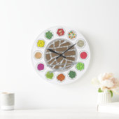 韓国BBQバーベキューローストブルゴギバンチャンフード ラージ壁時計 (ホーム)