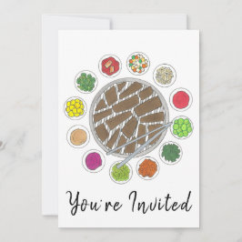 韓国BBQバーベキューローストブルゴギバンチャンフード 招待状