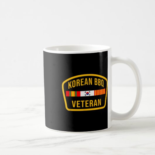 韓国Bbq退役軍人おもしろいフードラバージムチートデイ コーヒーマグカップ (右)