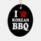 韓国BBQ(고기구이)ピンポンボールが大好き セラミックオーナメント (右)