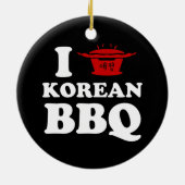 韓国BBQ(고기구이)ピンポンボールが大好き セラミックオーナメント (裏面)