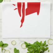 韓国BBQ(고기구이)標識 キッチンタオル (折り畳み)