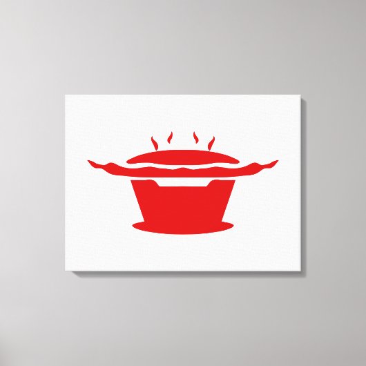 韓国BBQ(고기구이)標識 キャンバスプリント (正面)