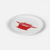 韓国BBQ(고기구이)標識 ペーパープレート (アングル)