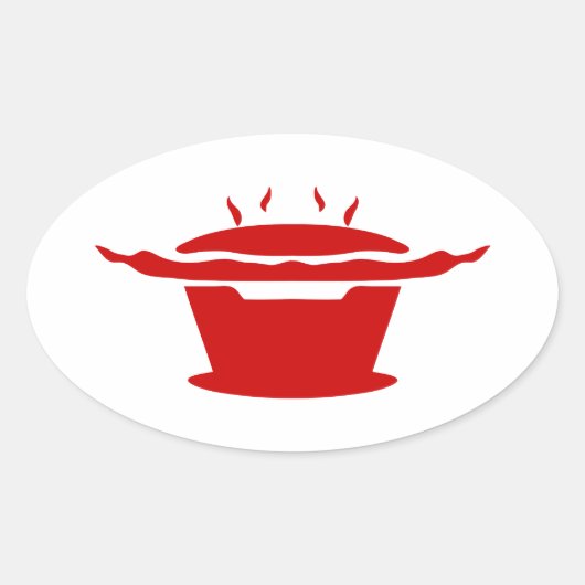 韓国BBQ(고기구이)標識 楕円形シール (正面)