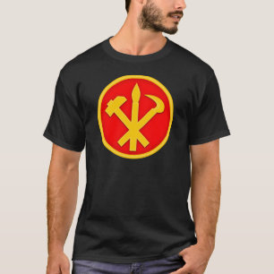 韓国DPRK北朝鮮の紋章のWPKの労働者党 Tシャツ