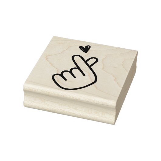 韓国Kハンドポップ・アートのハートブルーレッド ラバースタンプ (スタンプ)