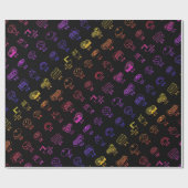 韓国Kラッピングペーパーポップ・アートのフードレインボー ラッピングペーパー (フラット)