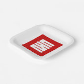 韓国Number 2 Two 둘 【Dul】ハングル ペーパープレート (傾斜あり)