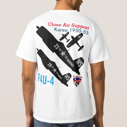 韓国Warkites F4u-4の海賊 Tシャツ (裏面)