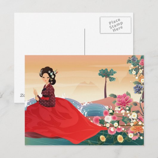 韓女 ポストカード (正面/裏面)