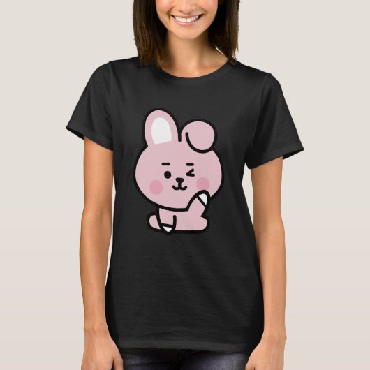 韓流ファンデザイン かわいい 韓ドラ 美意識 Korean Tシャツ (正面)