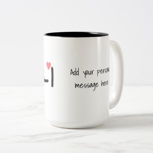 韓니国のおば할あちゃん（個人設定） ツートーンマグカップ (正面右)