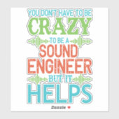 音おもしろい熱狂する源カラフルレベル シール (シート)