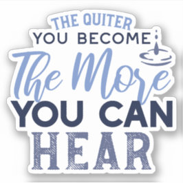 音が聞こえるほど引用文 シール