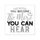 音が聞こえるほど引用文 セルフインキングスタンプ (デザイン)