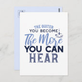 音が聞こえるほど引用文 ポストカード (正面/裏面)